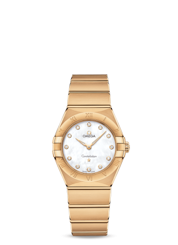 Omega Constellation Manhattan 28 Quartz Yellow Gold / MOP